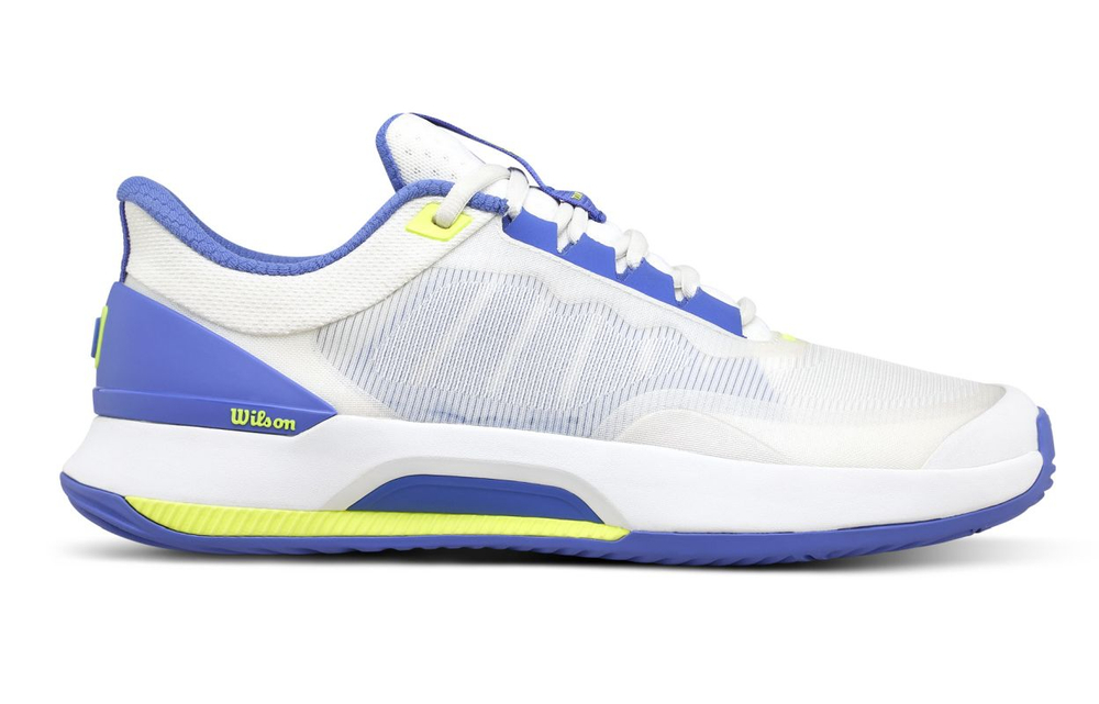 Женские кроссовки для Падел Wilson Intrigue Tour Padel - white/amparo blue/safety yellow