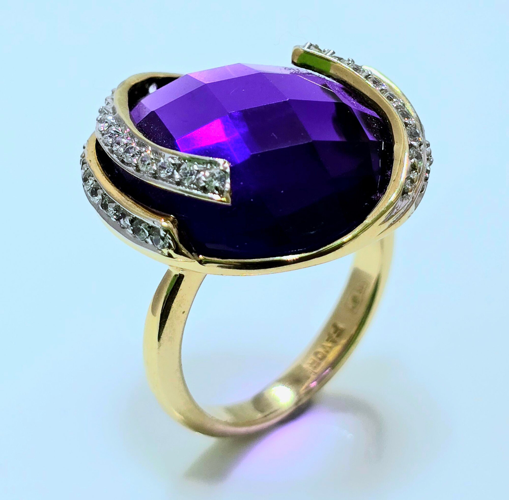 Кольцо Эстерелла золото 585, аметист