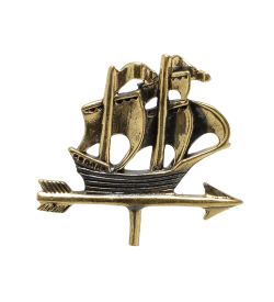 Народные промыслы AM-1411 Фигурка «Флюгер Корабль к башне» (латунь)