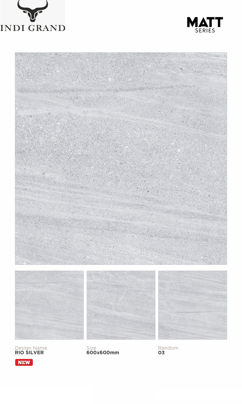 Керамогранит matt 60х60 rio silver