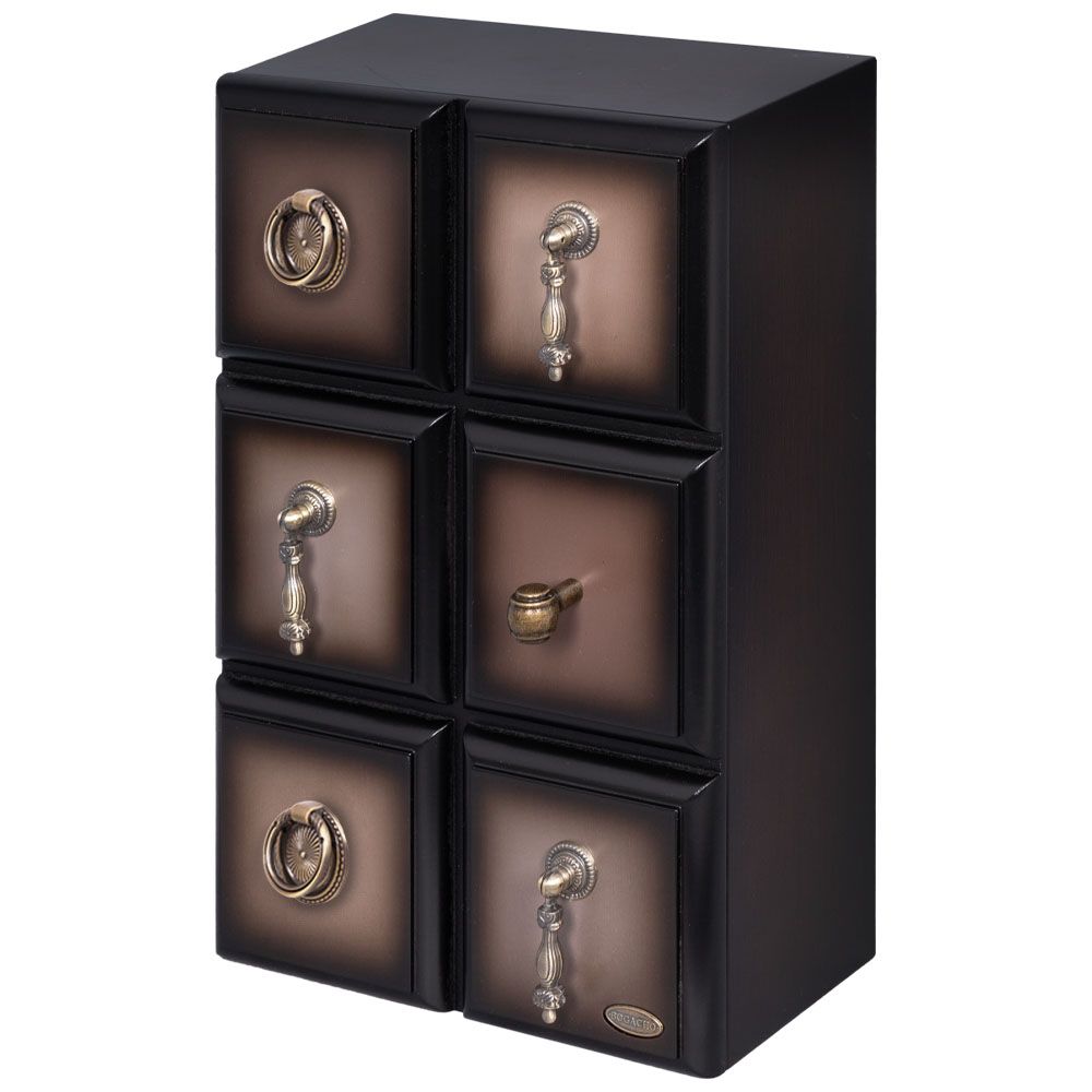 Полка - ключница Пандора Орех Оберджин Шоколад