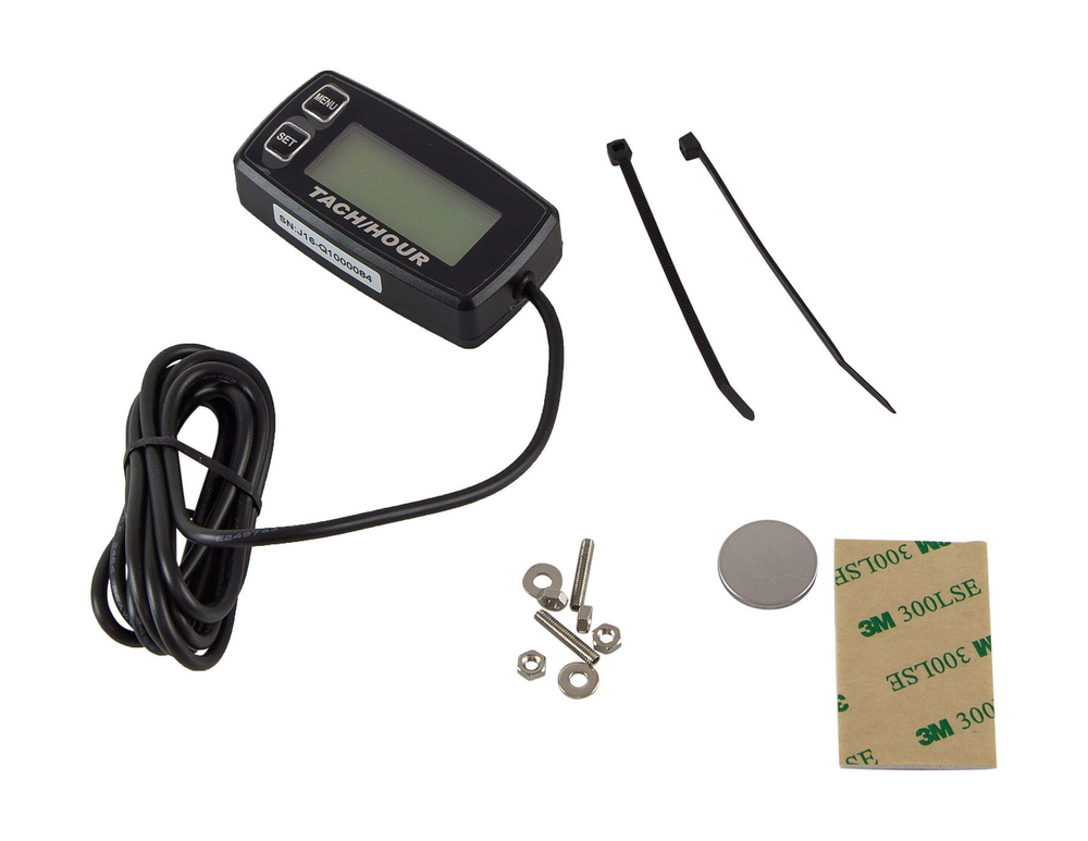 Тахометр цифровой со счет.моточас, смен.батарея