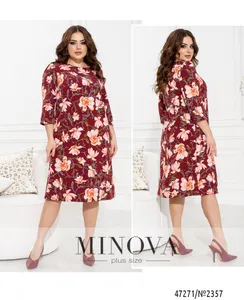 Платье 2357-бордо Minova