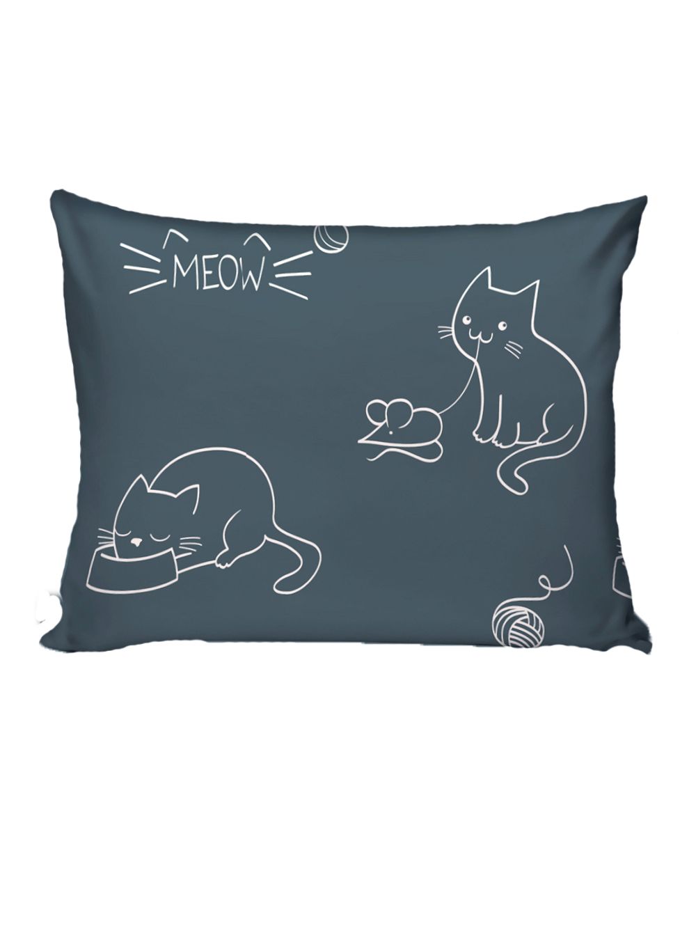 Постельное белье бязь Сказка "Котики" 1,5-сп Наволочка 50х70 см 1 шт Простынь на резинке 90x200 см Пододеяльник 145x215 см