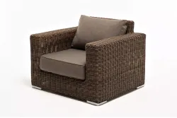 "Боно" лаунж-зона из искусственного ротанга, цвет коричневый