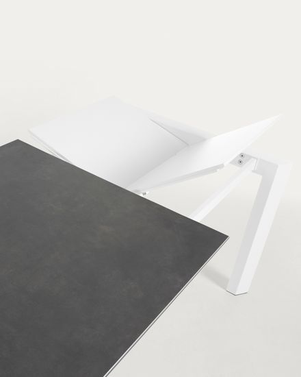 ATTA Стол 120 (180) x80 белый, керамический Vulcano Roca Испания 