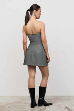 Платье корсетное мини