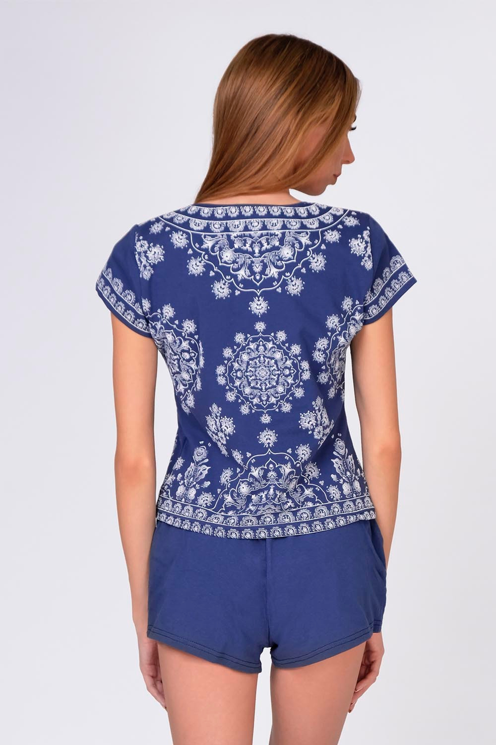 [m]Пижама женская "АРАБЕСКА" футб+шорты КЖ 0093