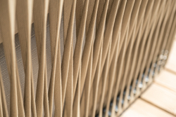 "Форли" лаунж-зона 4-местная плетеная из роупа (веревки), каркас алюминиевый светло-серый, роуп серо-коричневый