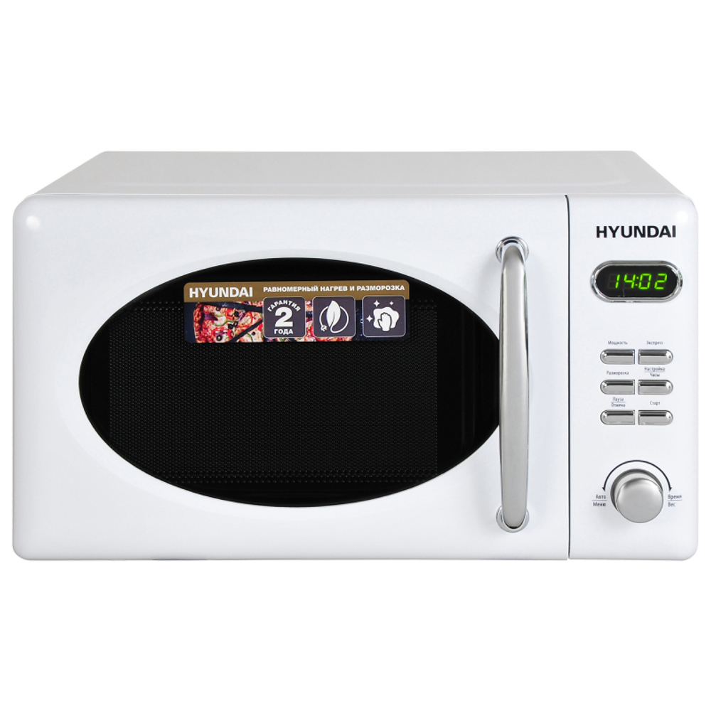 Микроволновая Печь Hyundai HYM-D2072 белый/хром