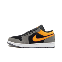 Кроссовки Air Jordan 1 Low Black Grey Orange