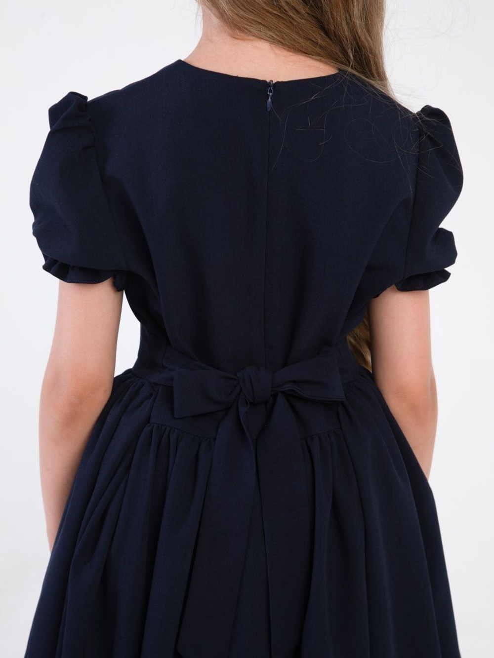 Нарядное школьное платье с подъюбником на 1 сентября