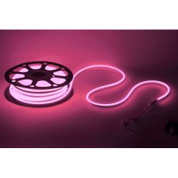Светодиодная неоновая лента ЭРА N2835-120-IP67-220V-20m-P розовый | Светодиодный неон 220В и аксессуары