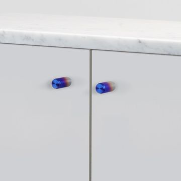 Ручка кнопка Buster + Punch Furniture Knob Linear Burnt Steel