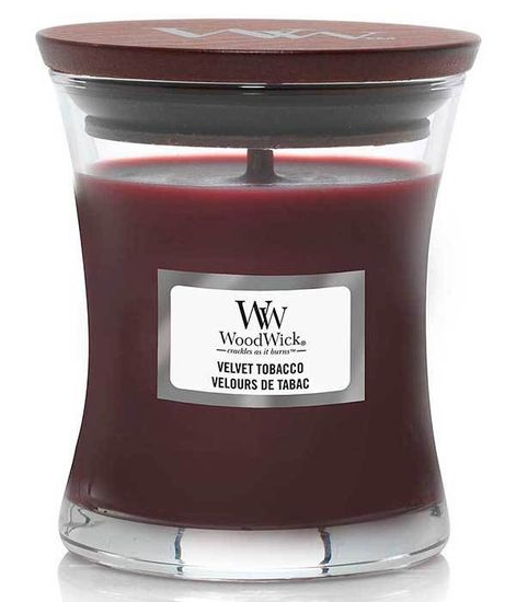 Бархатистый табак, ароматическая свеча, WoodWick