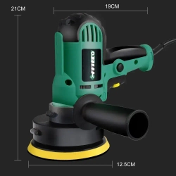 Полировальная машинка для автомобиля,шлифмашина полировальная сетевая,регулируемая скорость, 580 Вт, 2800 ОБ/мин, зеленый