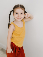 Майка унисекс Mjölk Mustard, уценка