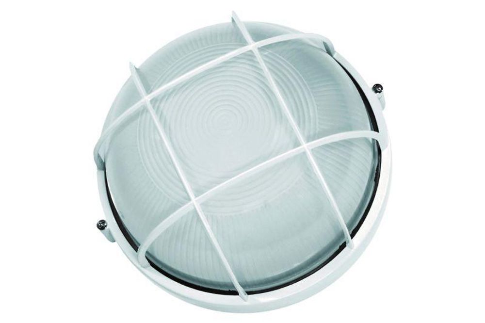 Светильник 1301S C01 NEW НБП 03-60-002 УХЛ1 "Решетка" 60Вт 230В до 130град.C круг бел. Camelion 13657