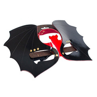 Черно-красная маска на глаза из лаковой кожи Летучая мышь Sitabella BDSM Accessories 4060-21