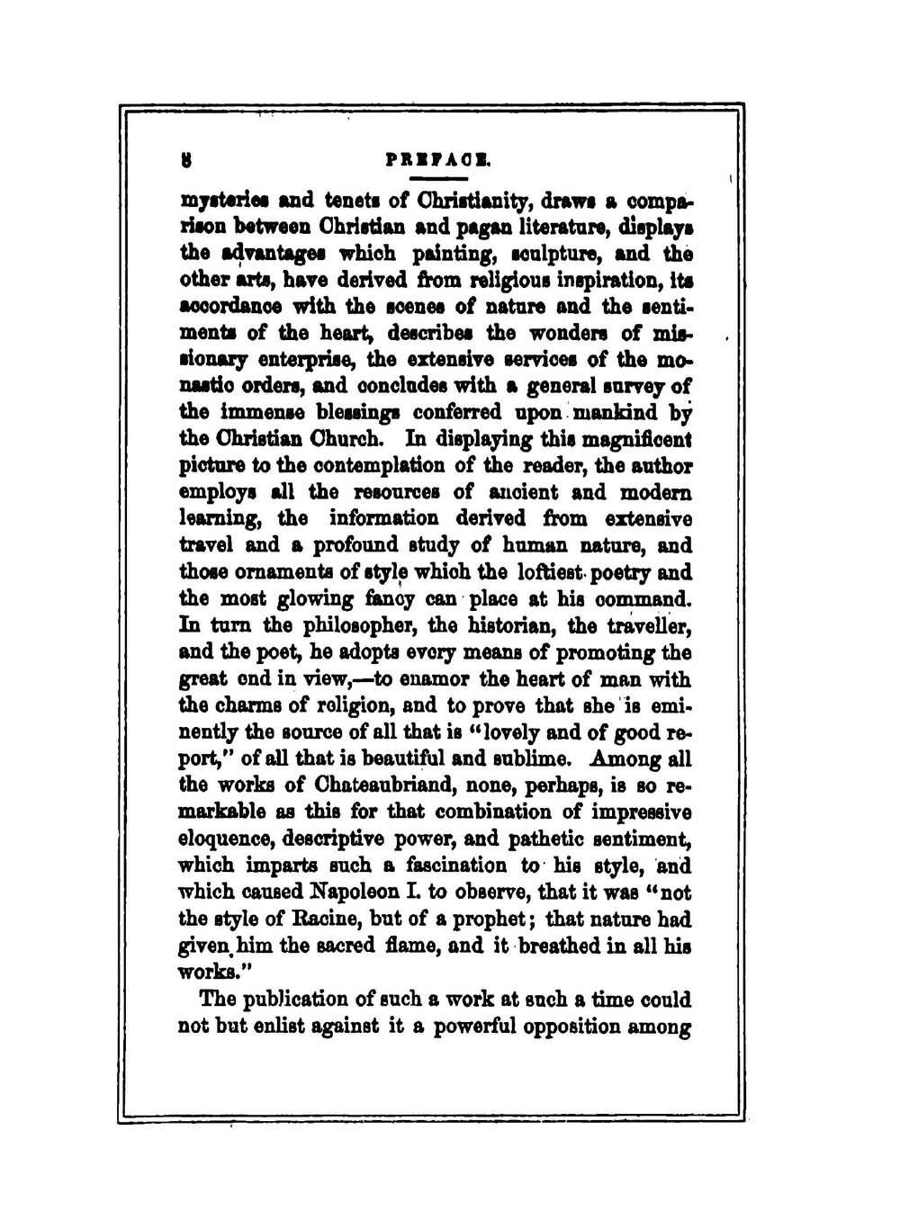 The genius of Christianity. Or, The spirit and beauty of the Christian religion | François-René Chateaubriand