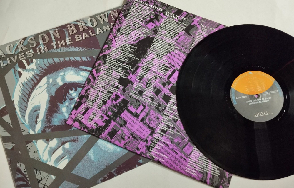 Винтажная виниловая пластинка LP Jackson Browne Lives In The Balance (Germany 1986)