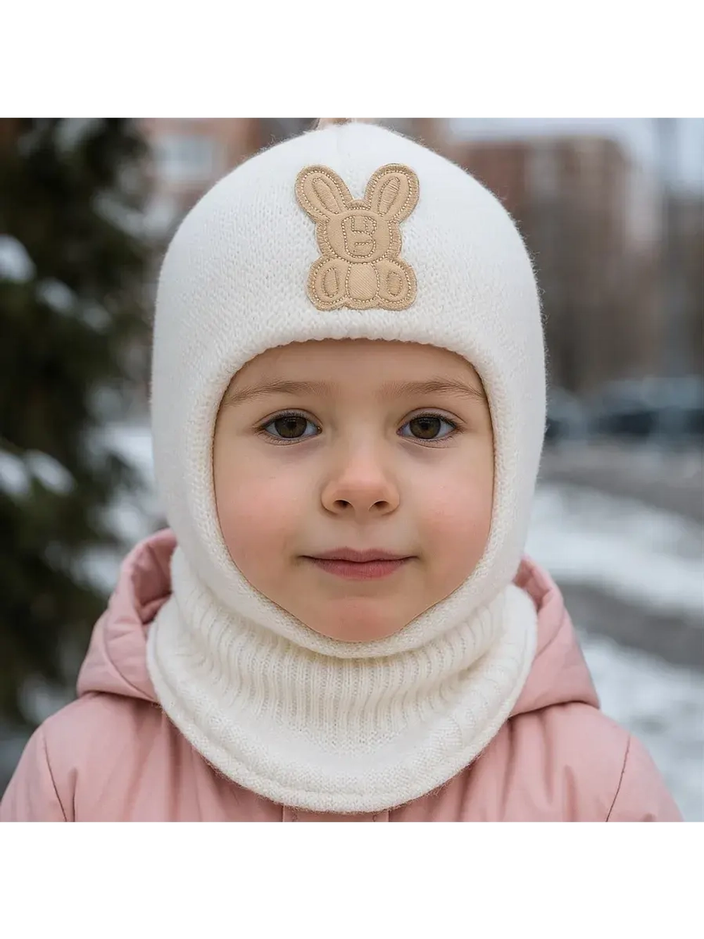 Шапка-шлем для девочки