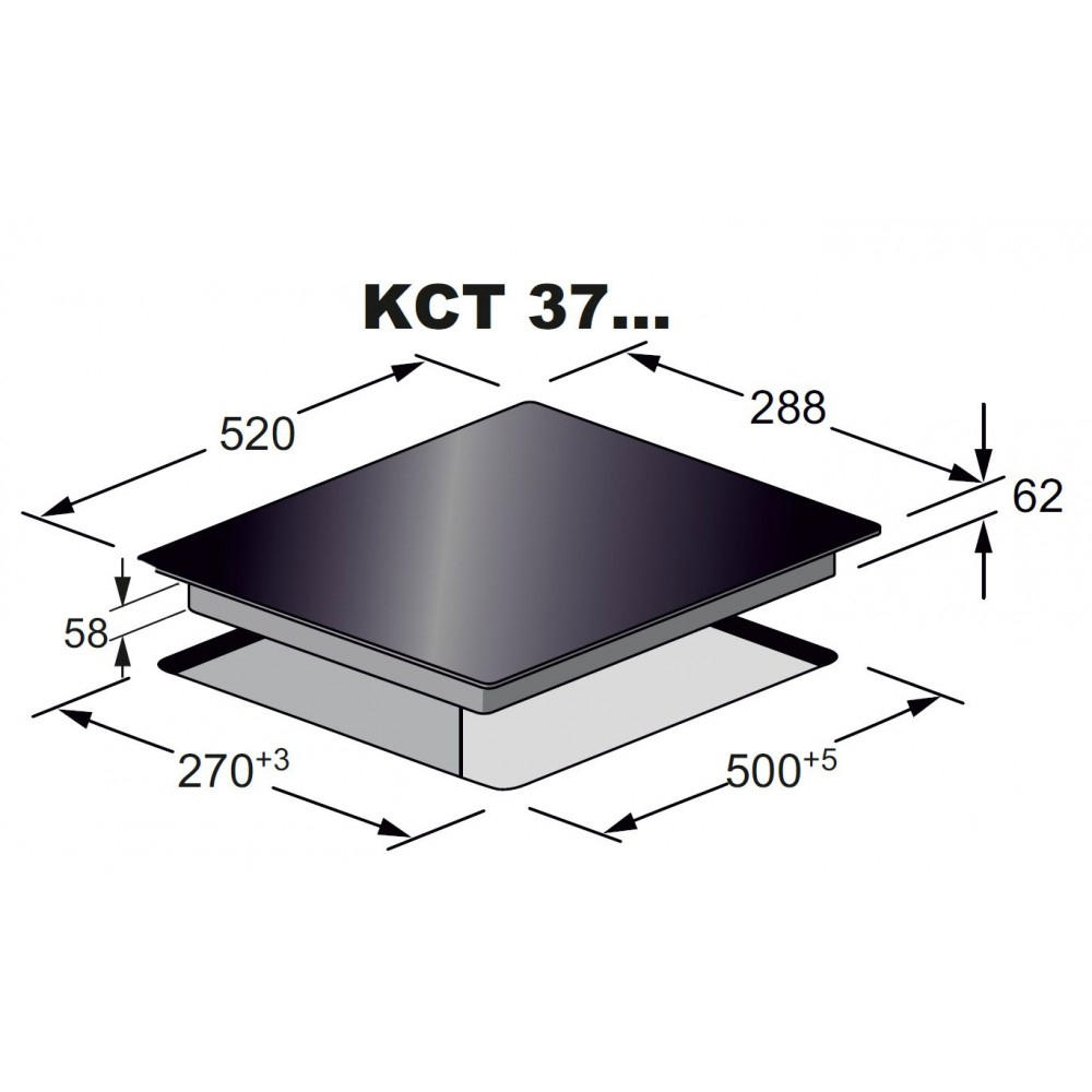Индукционная варочная поверхность Kaiser KCT 3726 FIW
