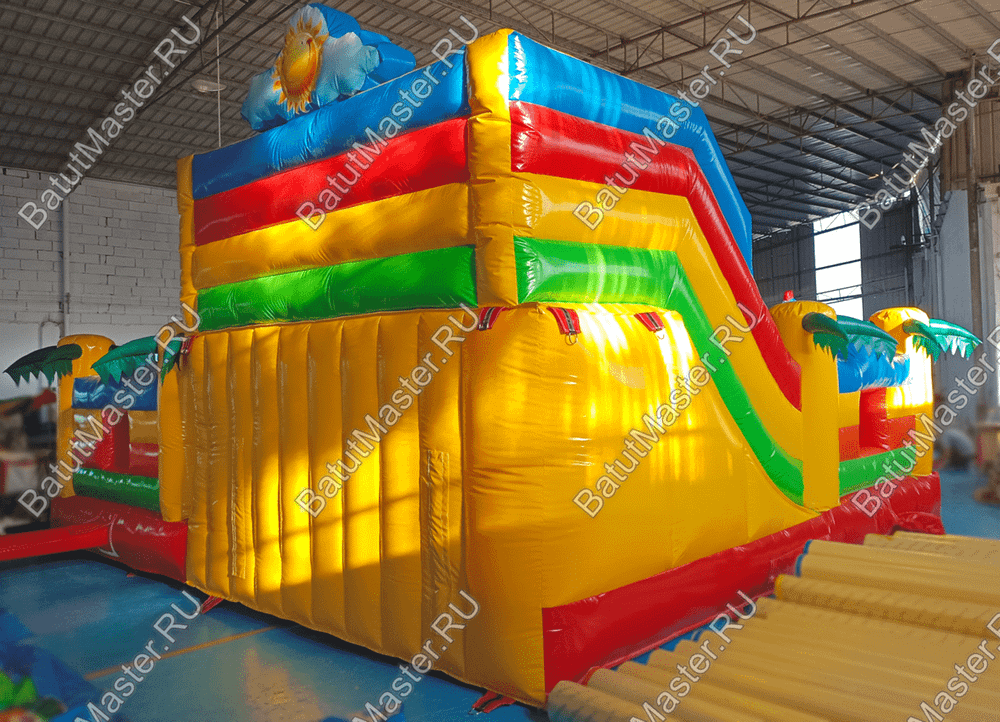 Батут "Мульти Сафари Утка"  7*6*4 м, с окнами по бокам