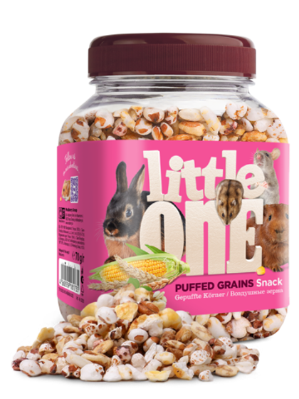 LITTLE ONE Воздушные зерна. Лакомство для всех видов грызунов, 70 г