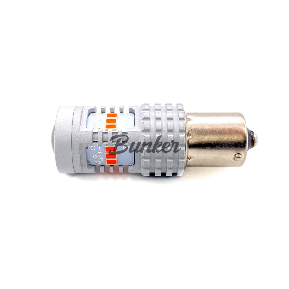 Светодиодная автомобильная LED лампа TaKiMi 1156-3020-14SMD (P21W),Красный,Не полярная,12V