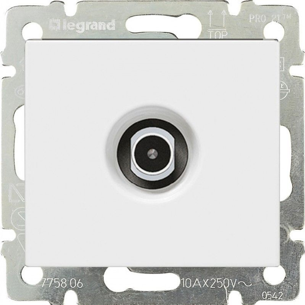 4331/4431 Розетка TV проходная 10 шт белая