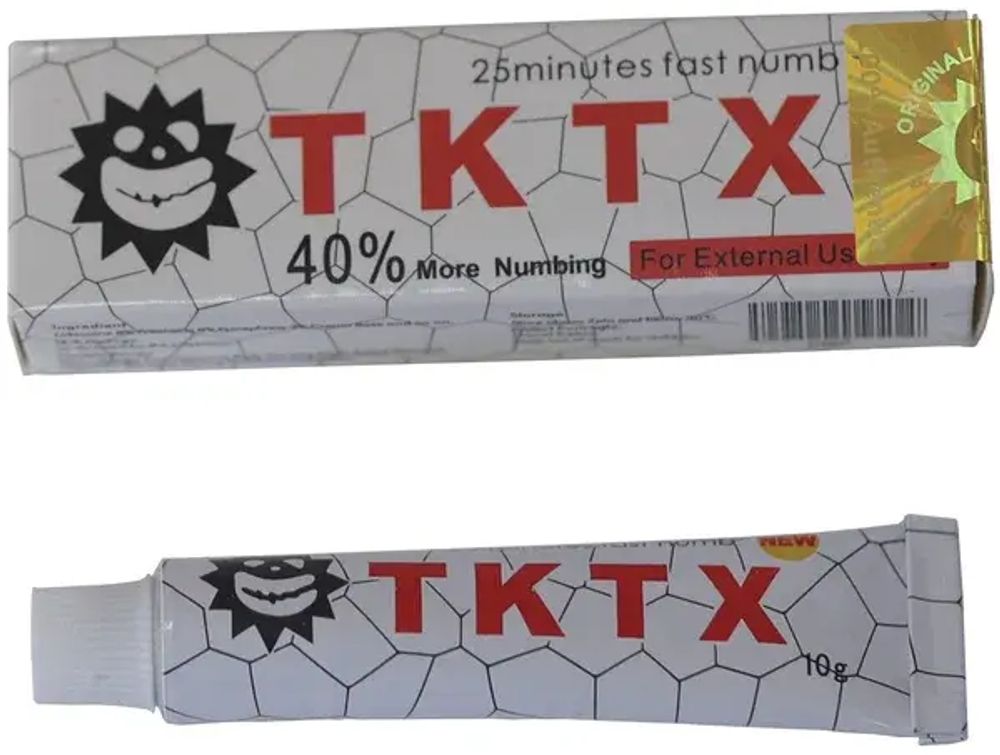Обезболивающий крем-анестетик TKTX 40% White (Белый), 10 г