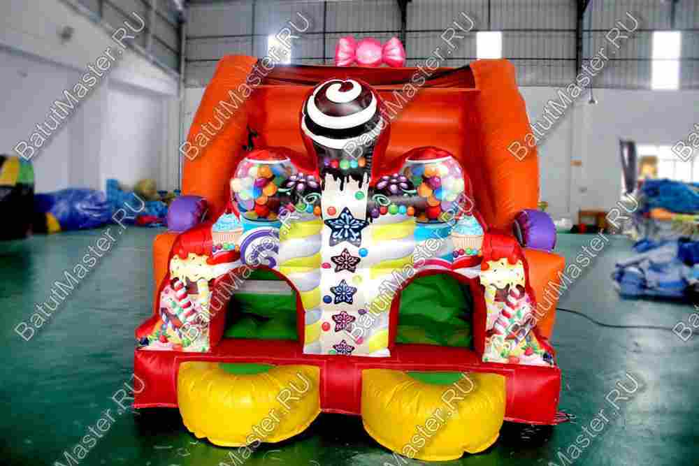 Надувная горка "Сладкий замок 2"