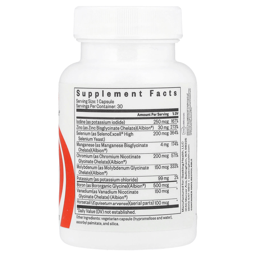 Seeking Health, комплекс микроэлементов II, 30 капсул