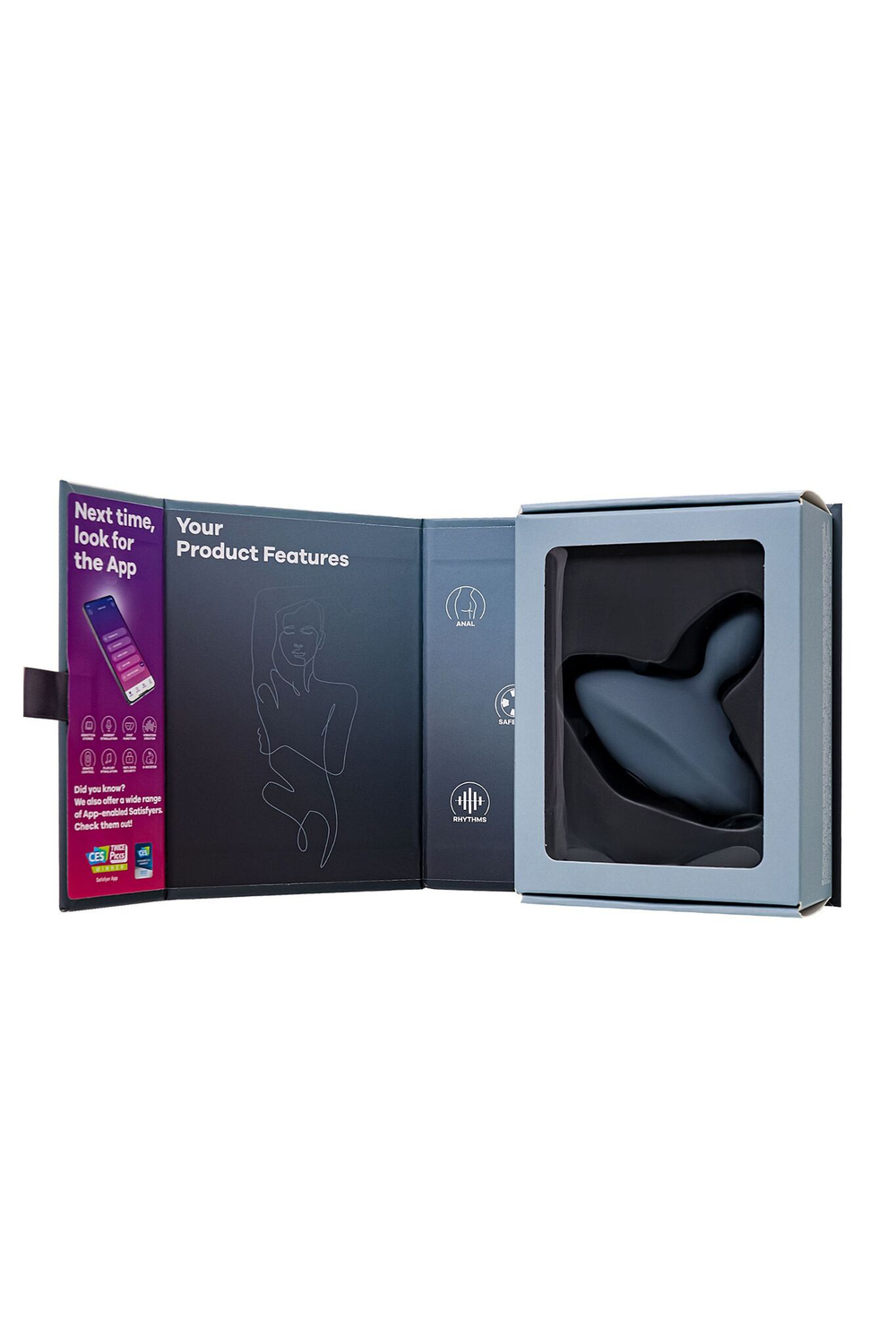 Серая анальная вибровтулка Booty Absolute Beginners 4 (Цвет: серый)