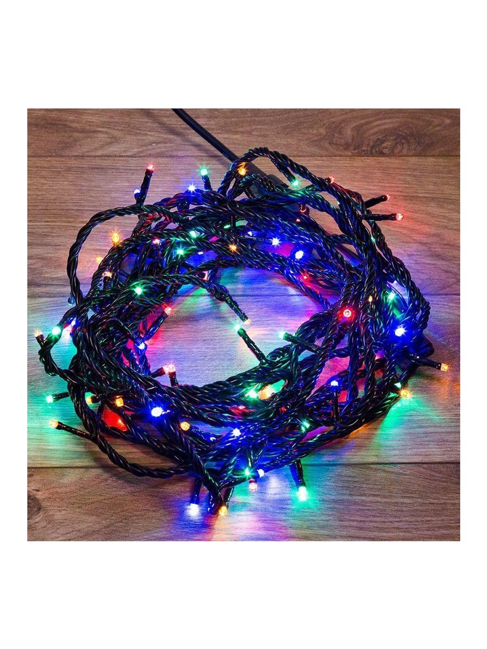 Гирлянда светодиодная управляемая"Нить" 20м 200LED мультиколор 20Вт 220-240В IP65 8 режимов провод ПВХ черн. (нужен контроллер 217-204) Neon-Night 303-149