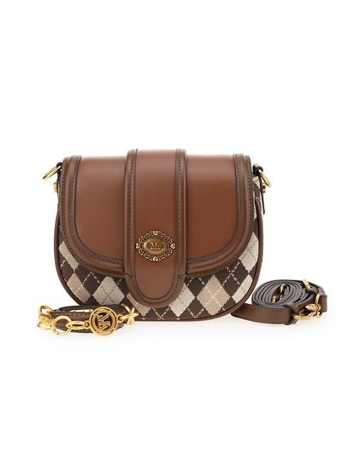 195-3927BROWN Сумка жен., иск.кожа + текстиль