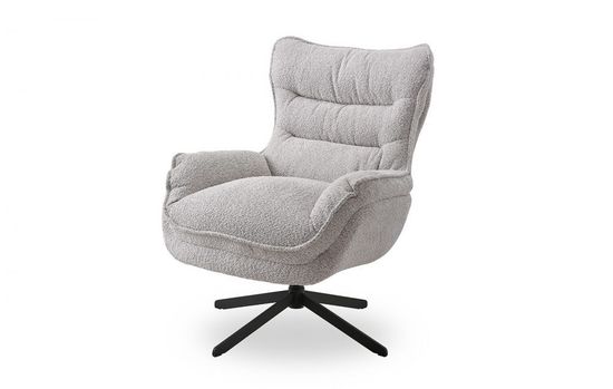 кресло для отдыха Helm  вращающееся бежевая ткань