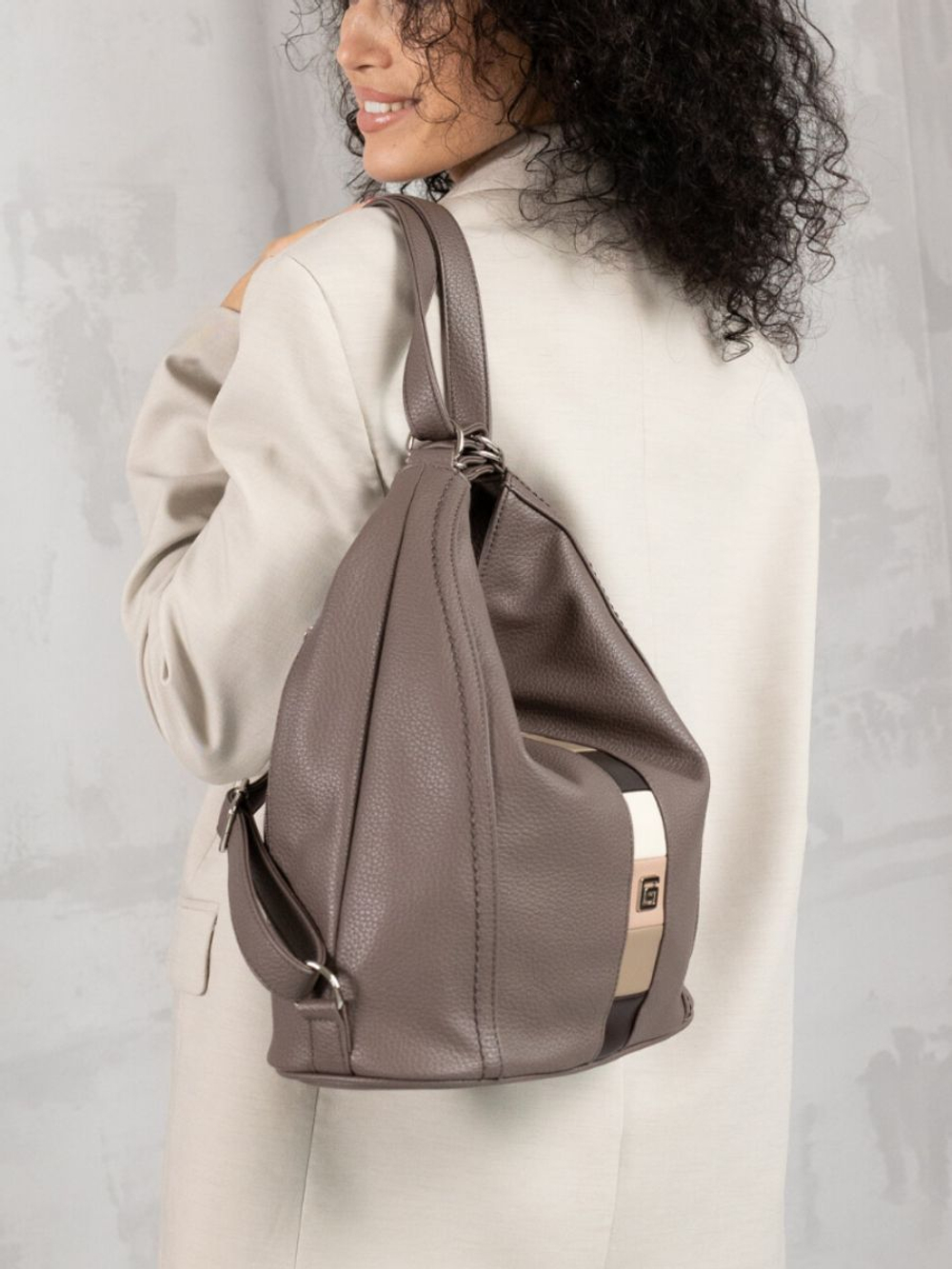 GERA Сумка-рюкзак женская через плечо, трансформер