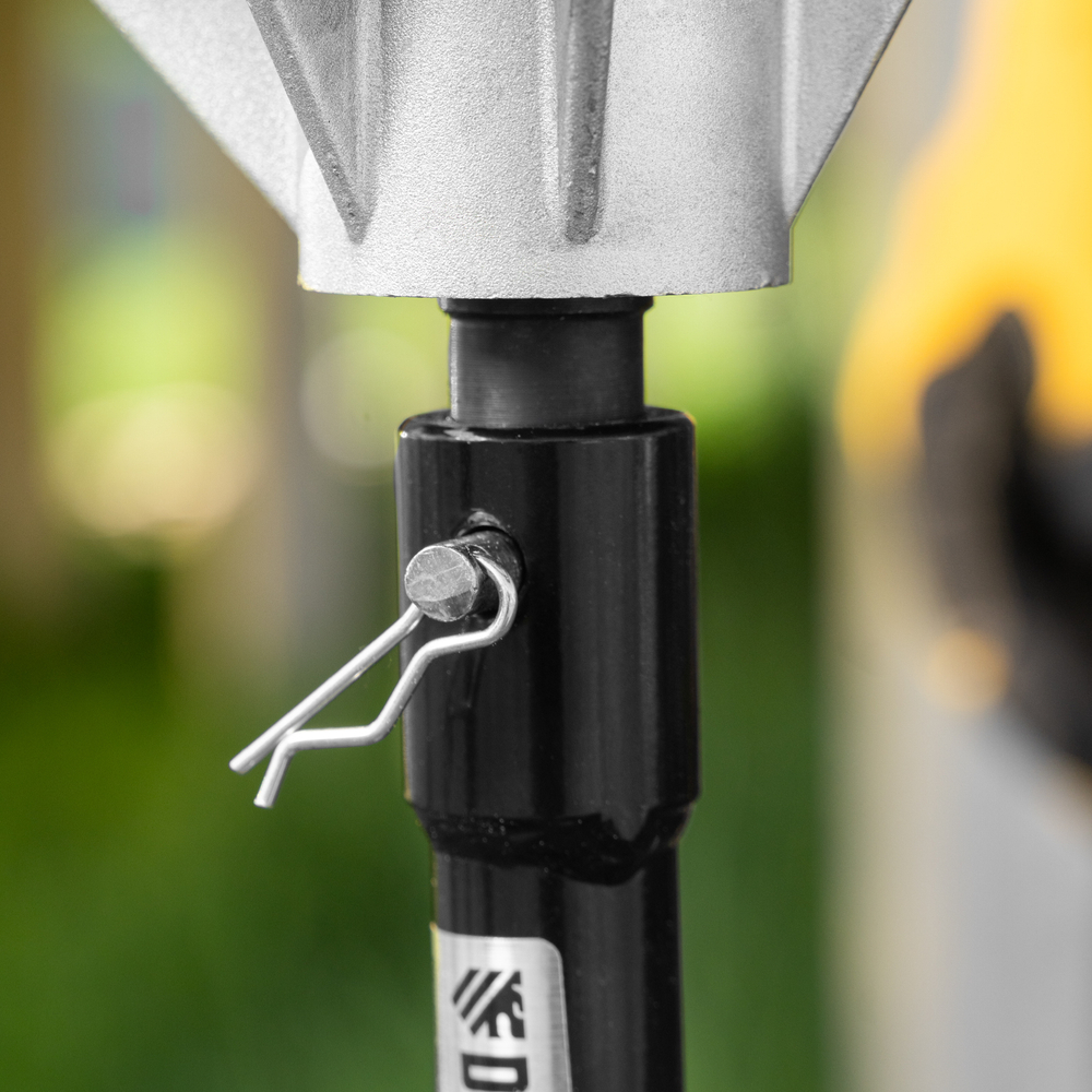 Шнек для грунта ER-150, диаметр 150 мм, длина 800 мм,соединение 20 мм, съемный нож Denzel