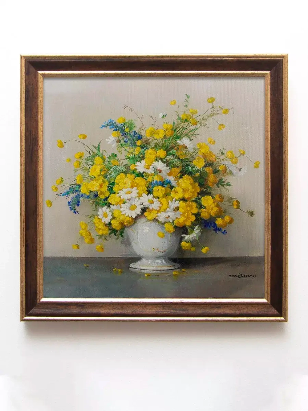 Картины на стену интерьерная на холсте 4 шт, 23*23 см