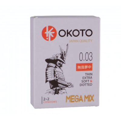 Презервативы OKOTO MegaMIX, №4 (Цвет: прозрачный)
