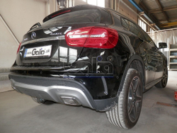 Фаркоп оцинкованный Galia M134C для Mercedes GLA-Class 2014-, Infiniti Q30 2016-(паспорт и сертификат в комплекте)(без электрики)