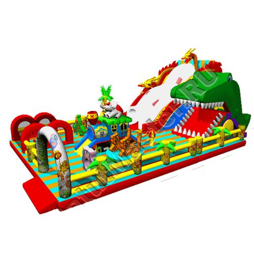 Батут "Змей Горыныч новый" 23*10*10 м