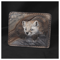 Кожаный картхолдер «Соболек»