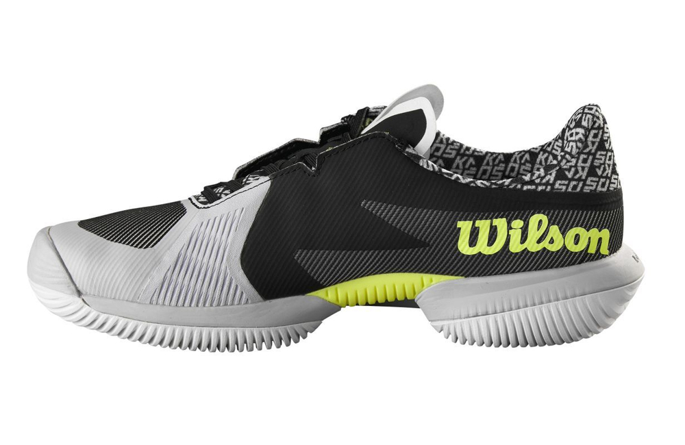 Теннисные кроссовки Wilson Kaos Swift 1.5 - pearl blue/black/safety yellow - Black Multikolor Blue Yellow