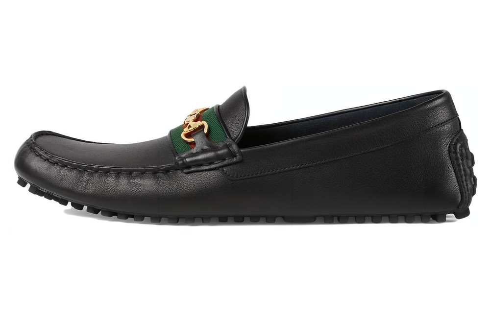 Gucci Driver "Horsebit - Black Green Red"