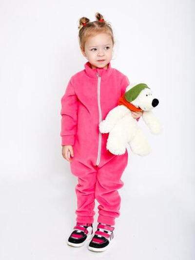 Комбинезон д/девочки флис "Льдинка-6" К-85/6 р.98, Коралловый (Ивашка)