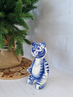 Тигрёнок фигурка гжель