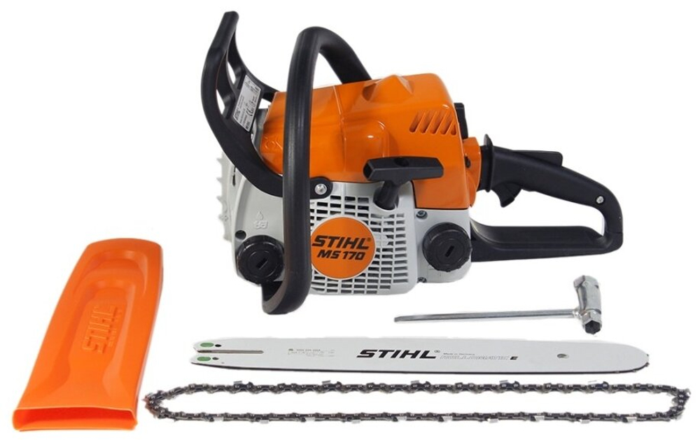 Бензопила STIHL MS 170 2MIX 14'' 1,8 л.с., R 35, 63 PM3 3/8-1,3-50